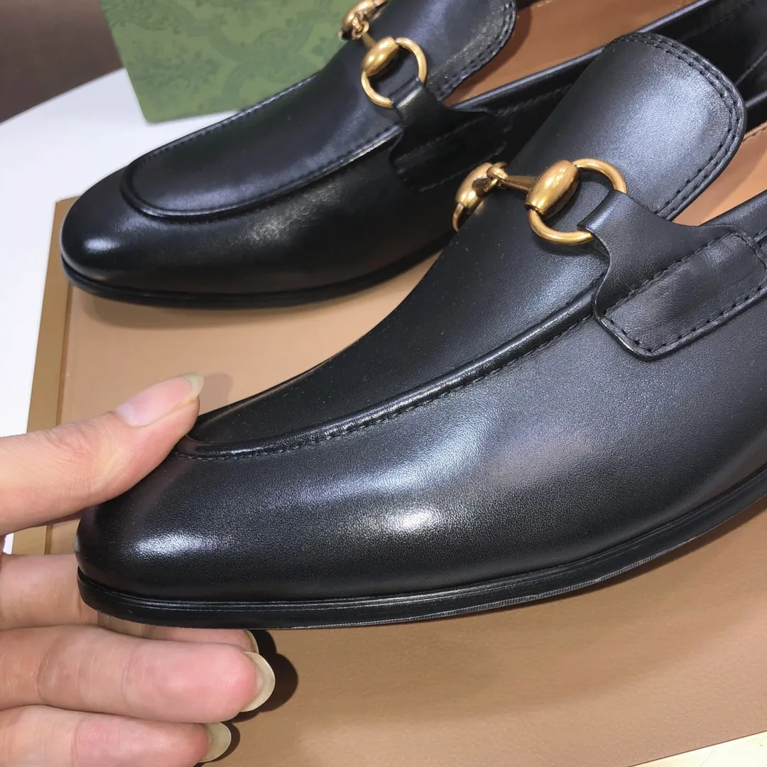 Men's shoes 💰580💰[GUCCI—Gucci] The latest high-end version of Gucci. Official website new model. Available at the same time at counters, the uppers are made of original cowhide imported from Italy/matched with the original special material splicing design concept; "highlight, high-end, grade, extravagance" and exquisite workmanship (original mesh fabric) sole: original factory special outsole size (38-45) (custom-made 45 non-returnable)